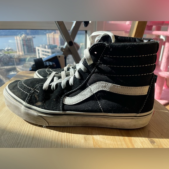 Vans Skateboard Shoe Off The Wall Hi Top Size 10.5 Men/9 Suede Canvas Bl… - Picture 3 of 15